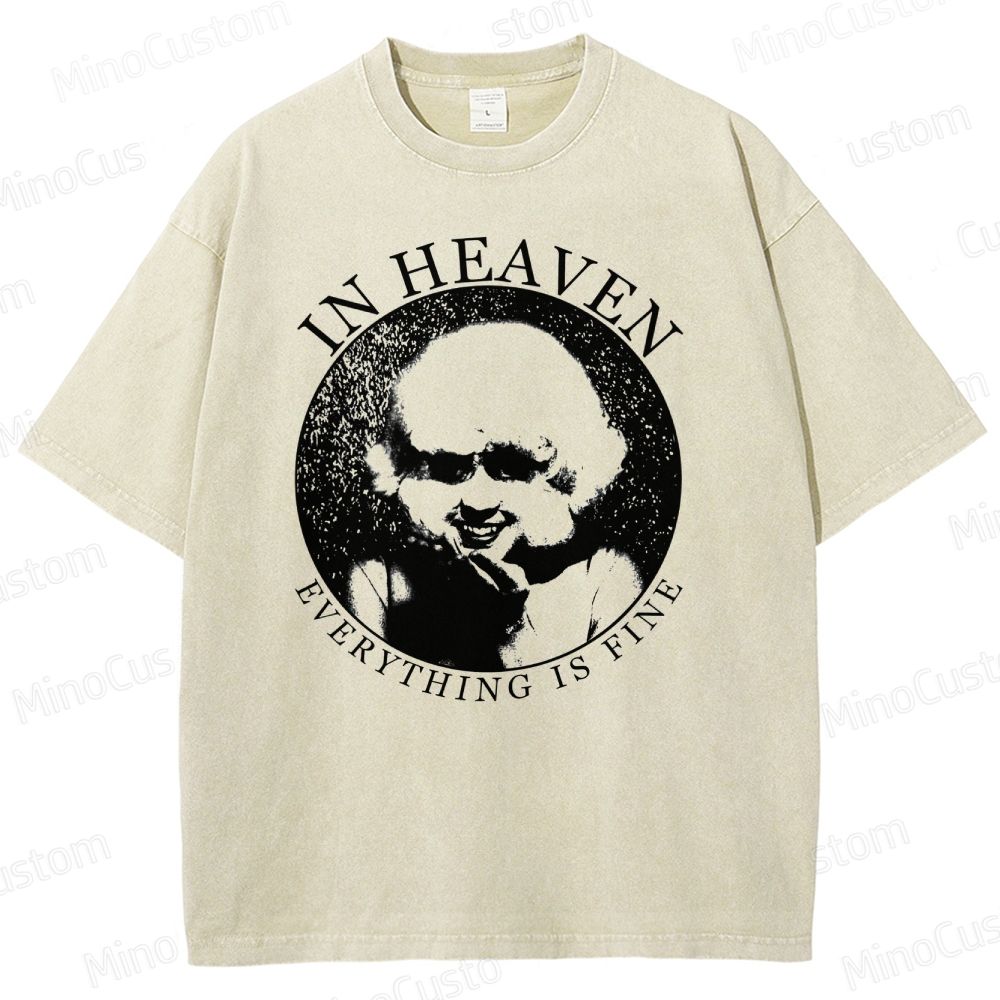 Vintage - Style Eraserhead "In Heaven Everything Is Fine" Graphic T - shirt