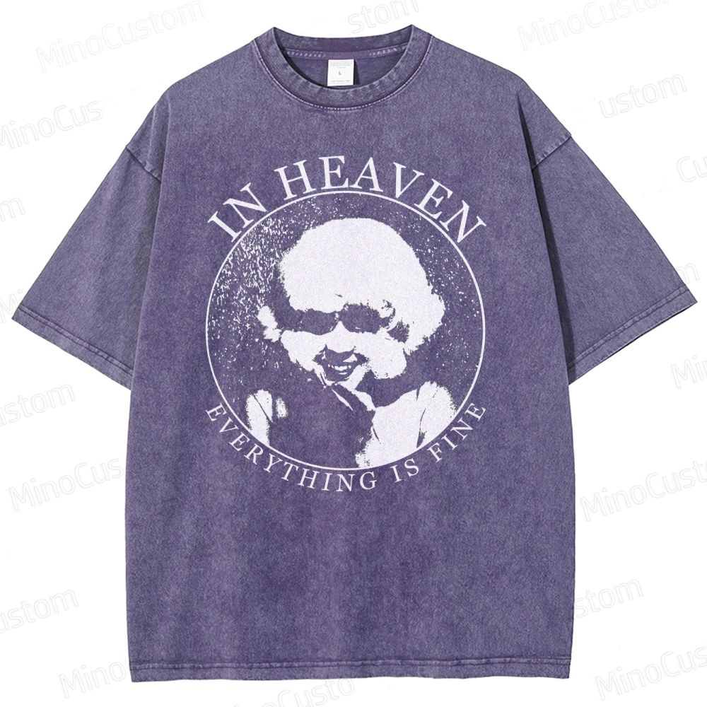 Vintage - Style Eraserhead "In Heaven Everything Is Fine" Graphic T - shirt