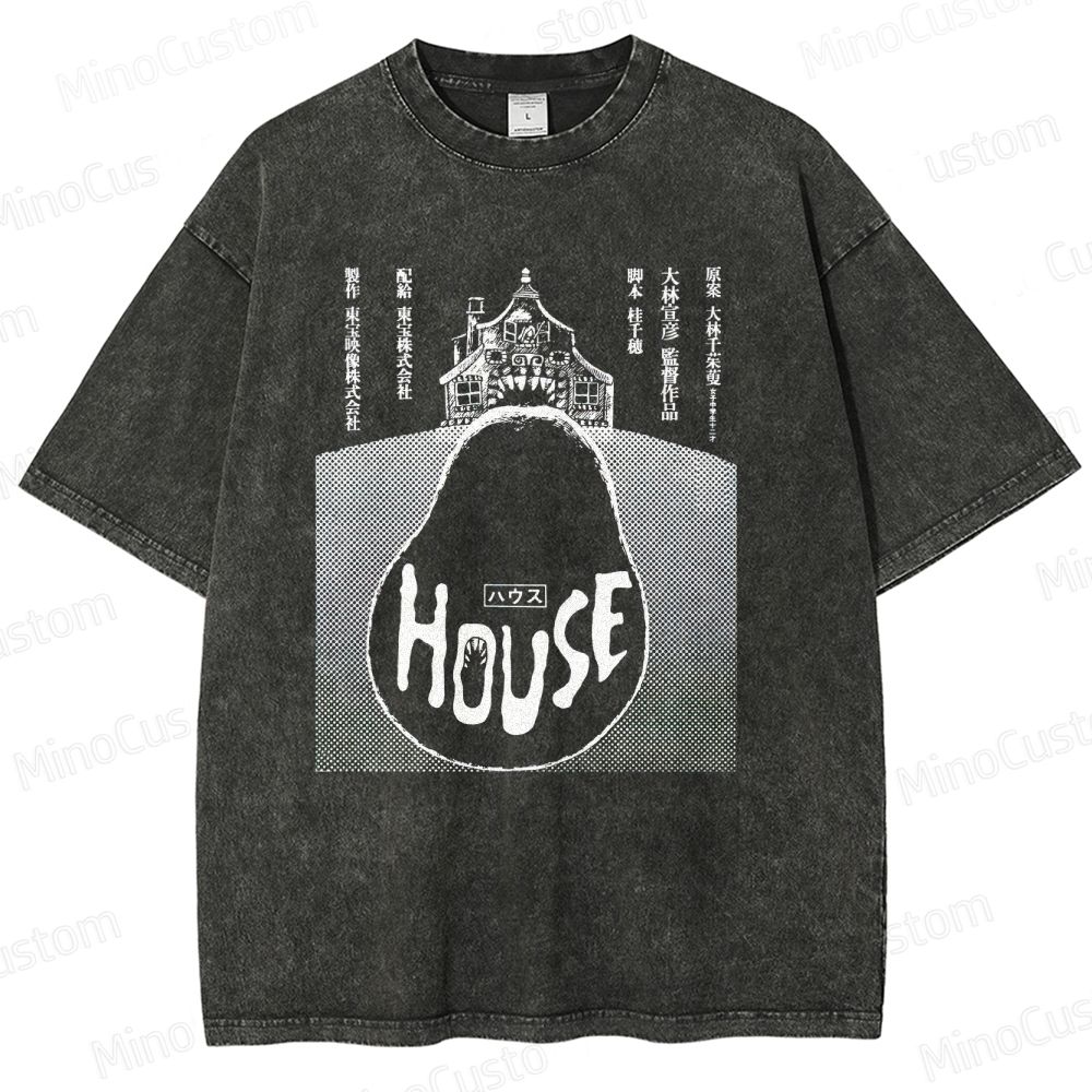 Vintage - style House (Hausu) Movie Graphic T - shirt