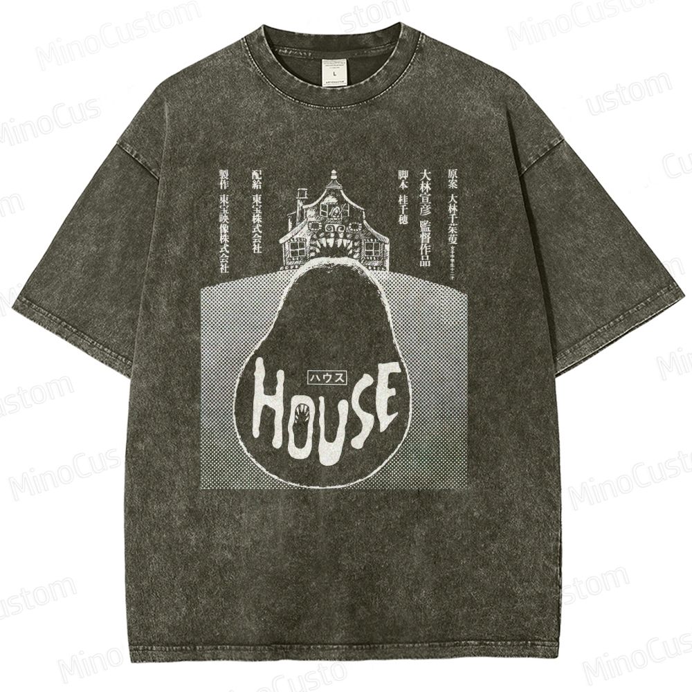 Vintage - style House (Hausu) Movie Graphic T - shirt