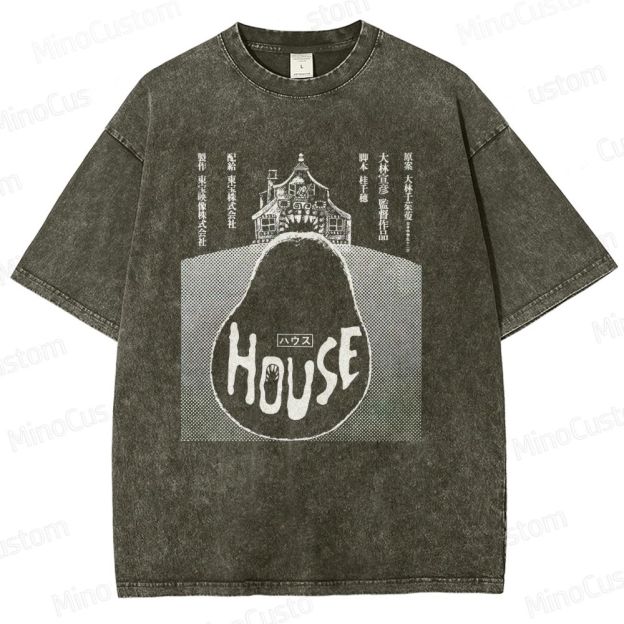 Vintage - style House (Hausu) Movie Graphic T - shirt