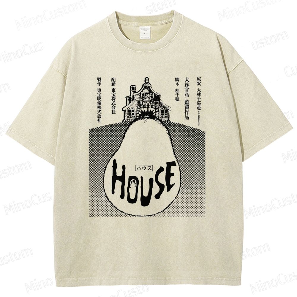 Vintage - style House (Hausu) Movie Graphic T - shirt