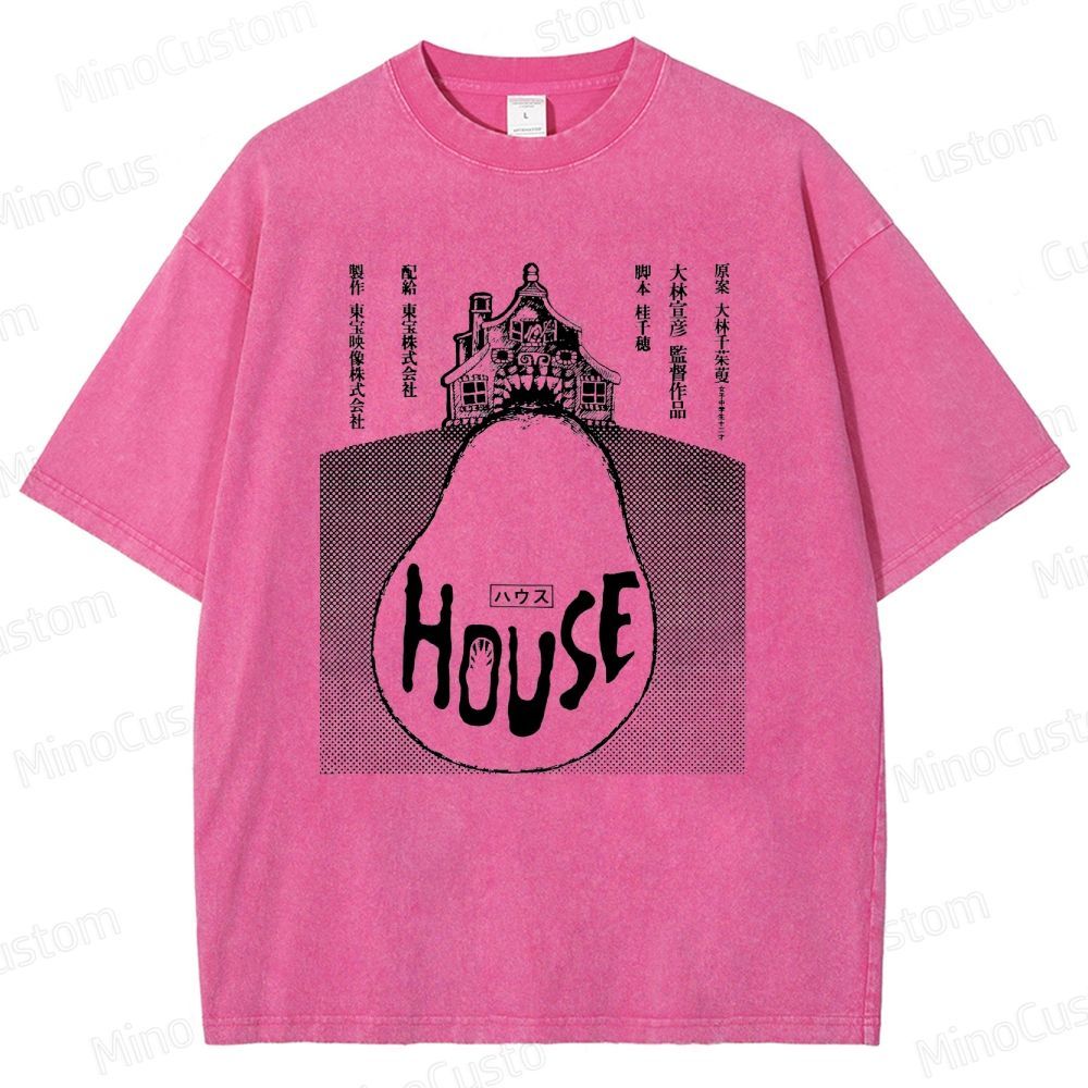 Vintage - style House (Hausu) Movie Graphic T - shirt