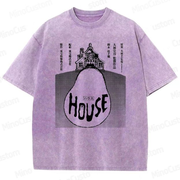 Vintage - style House (Hausu) Movie Graphic T - shirt