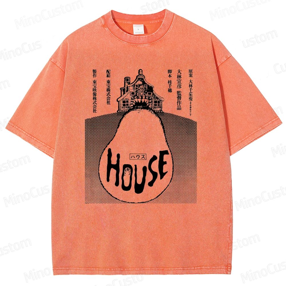 Vintage - style House (Hausu) Movie Graphic T - shirt