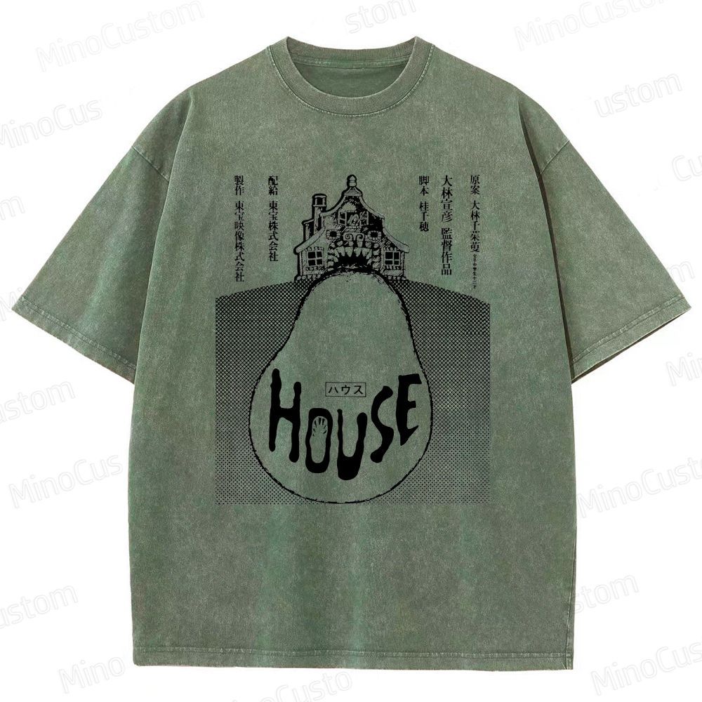 Vintage - style House (Hausu) Movie Graphic T - shirt