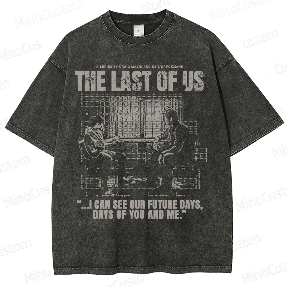 The Last of Us Ellie & Joel Future Days Graphic Washed T-Shirt