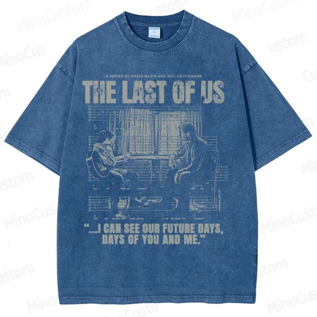 The Last of Us Ellie & Joel Future Days Graphic Washed T-Shirt