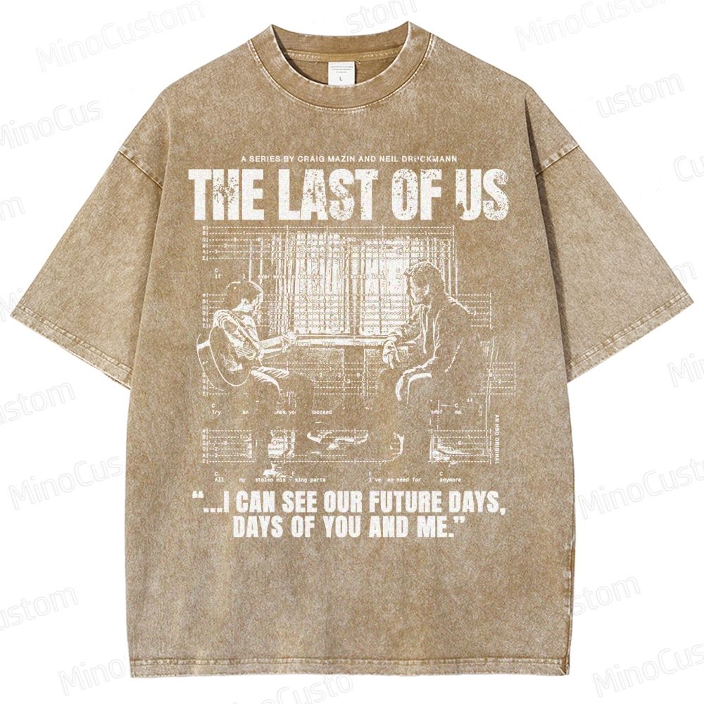 The Last of Us Ellie & Joel Future Days Graphic Washed T-Shirt