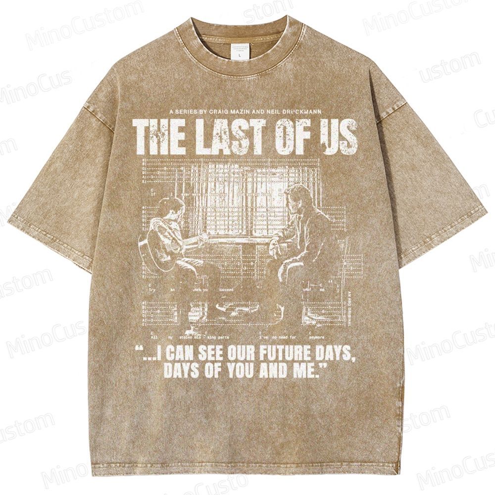 The Last of Us Ellie & Joel Future Days Graphic Washed T-Shirt