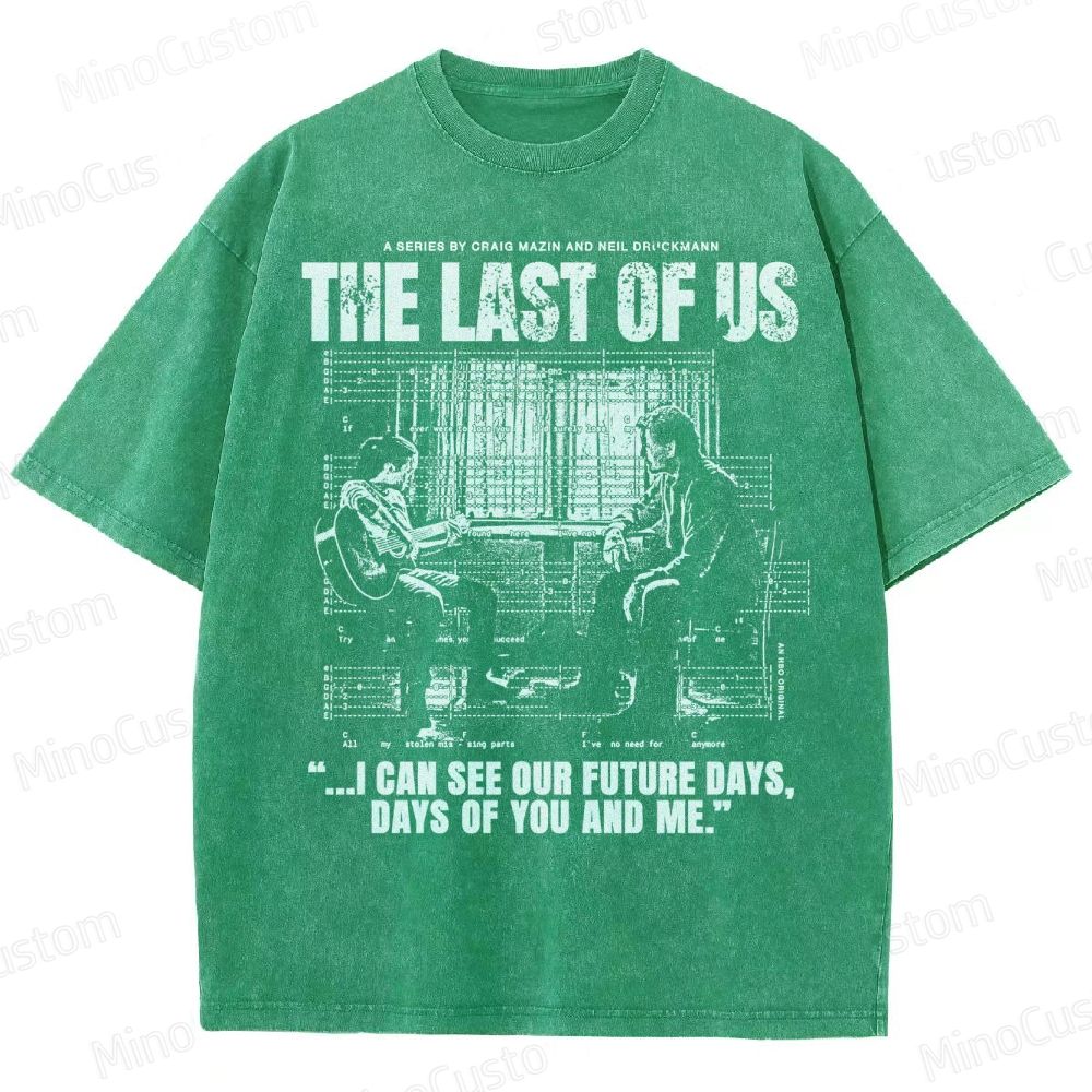 The Last of Us Ellie & Joel Future Days Graphic Washed T-Shirt