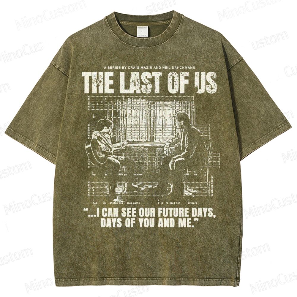 The Last of Us Ellie & Joel Future Days Graphic Washed T-Shirt