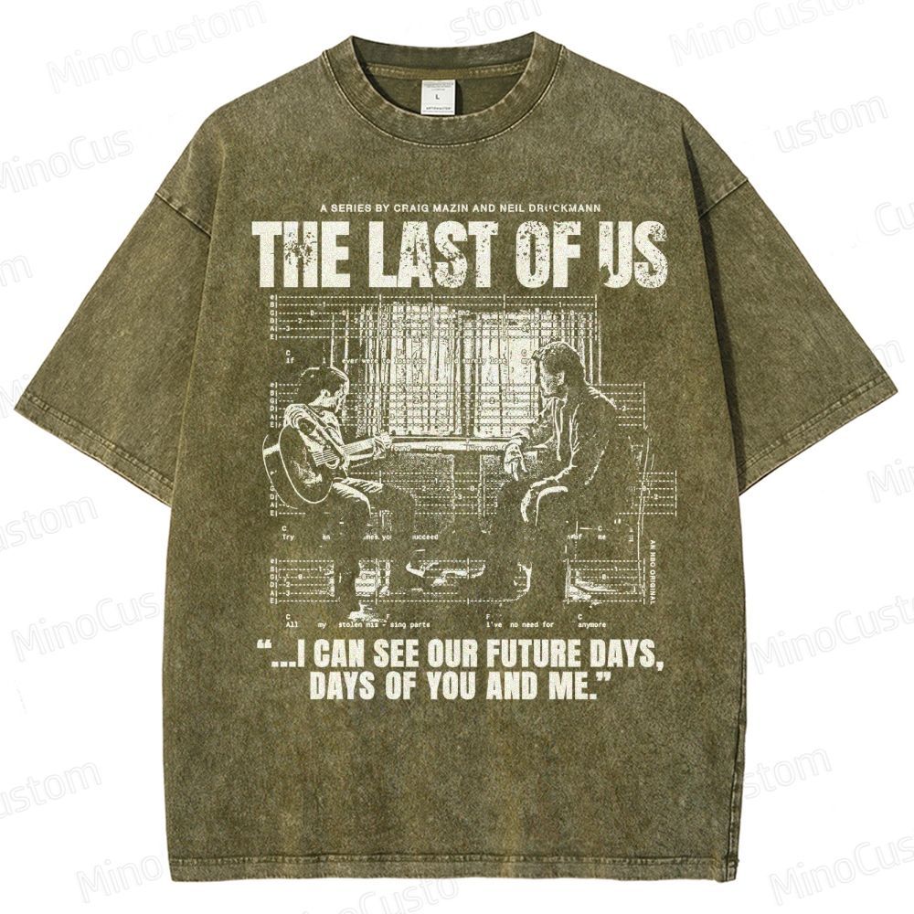 The Last of Us Ellie & Joel Future Days Graphic Washed T-Shirt
