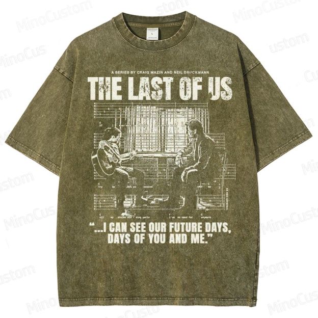 The Last of Us Ellie & Joel Future Days Graphic Washed T-Shirt