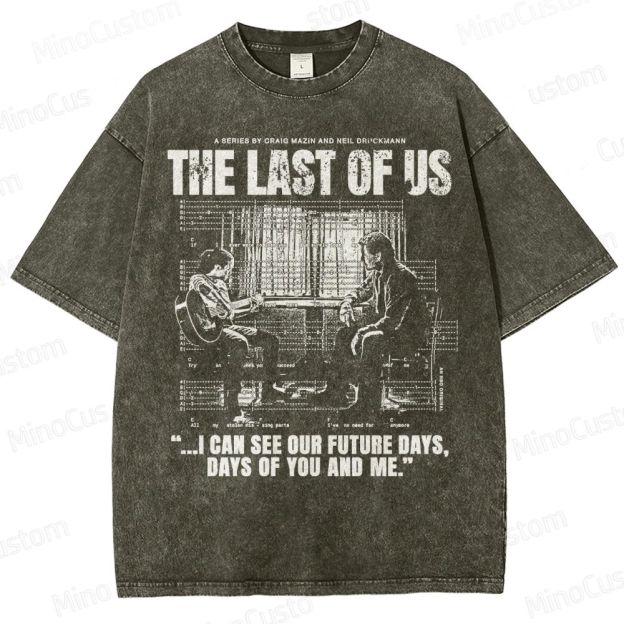 The Last of Us Ellie & Joel Future Days Graphic Washed T-Shirt
