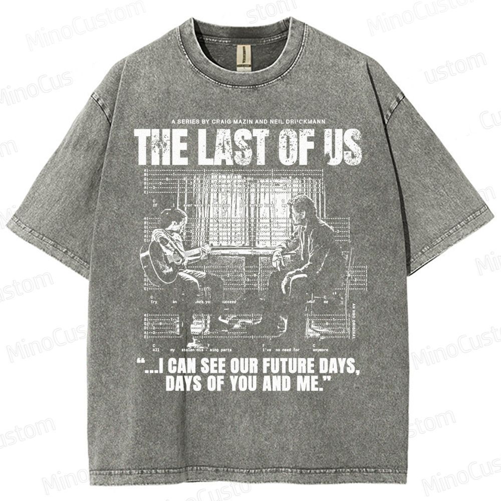 The Last of Us Ellie & Joel Future Days Graphic Washed T-Shirt