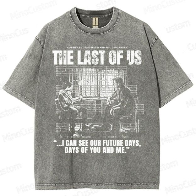 The Last of Us Ellie & Joel Future Days Graphic Washed T-Shirt