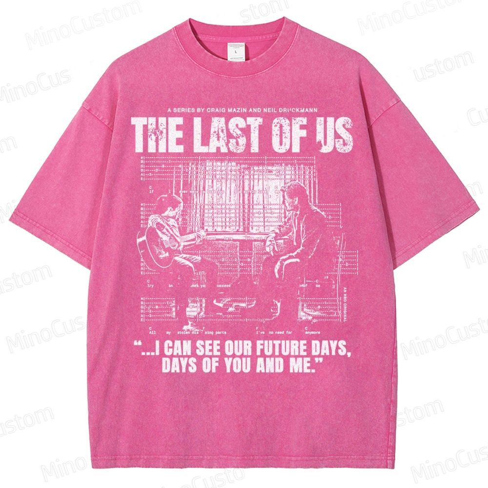 The Last of Us Ellie & Joel Future Days Graphic Washed T-Shirt