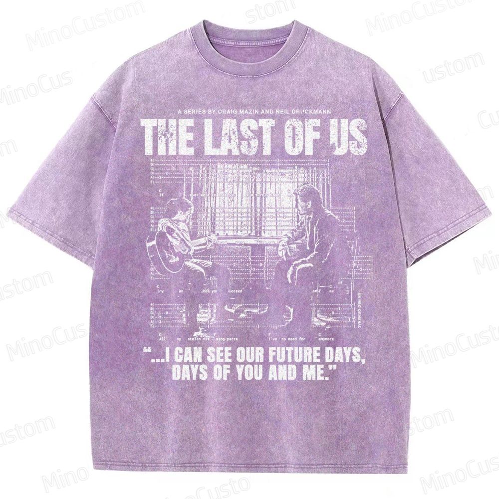 The Last of Us Ellie & Joel Future Days Graphic Washed T-Shirt