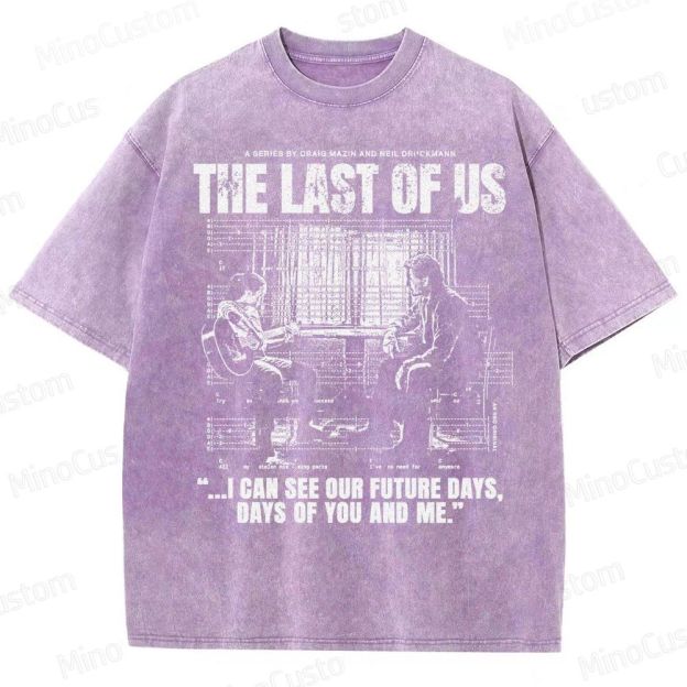 The Last of Us Ellie & Joel Future Days Graphic Washed T-Shirt