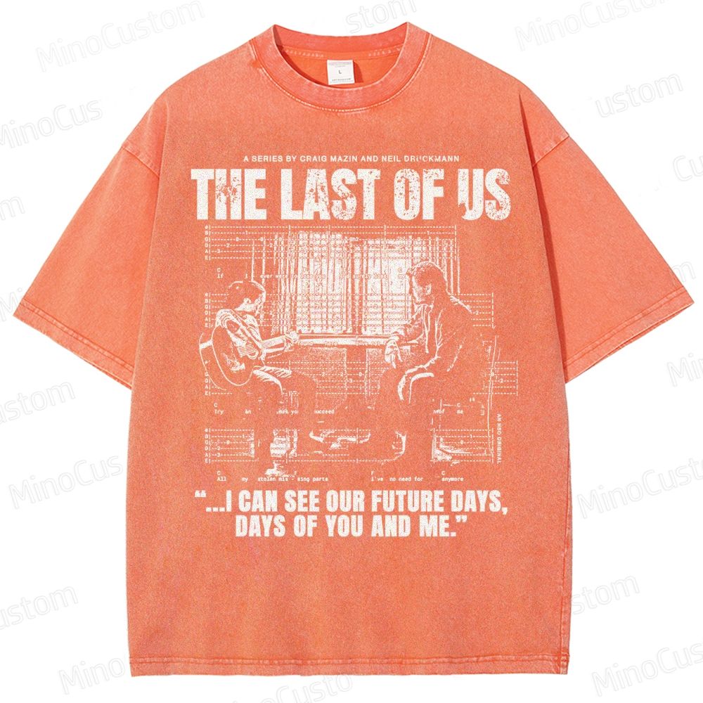 The Last of Us Ellie & Joel Future Days Graphic Washed T-Shirt