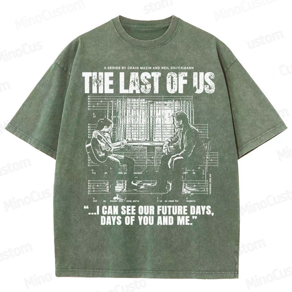 The Last of Us Ellie & Joel Future Days Graphic Washed T-Shirt
