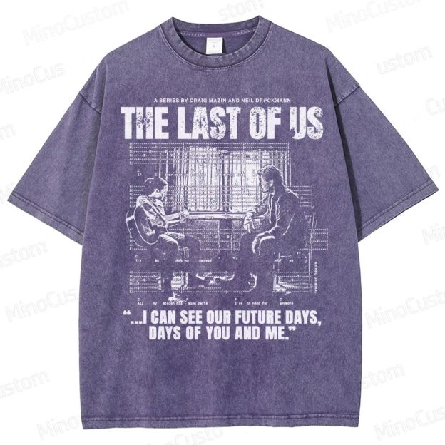The Last of Us Ellie & Joel Future Days Graphic Washed T-Shirt