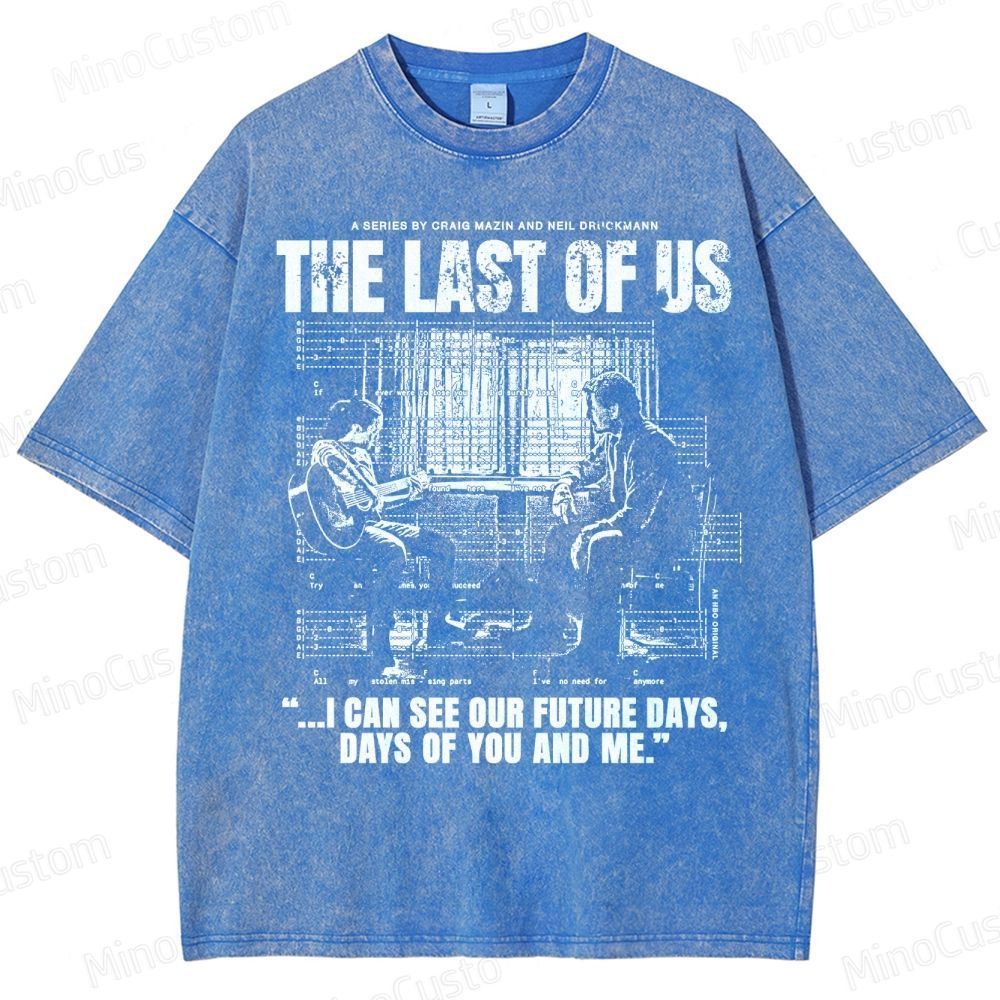 The Last of Us Ellie & Joel Future Days Graphic Washed T-Shirt