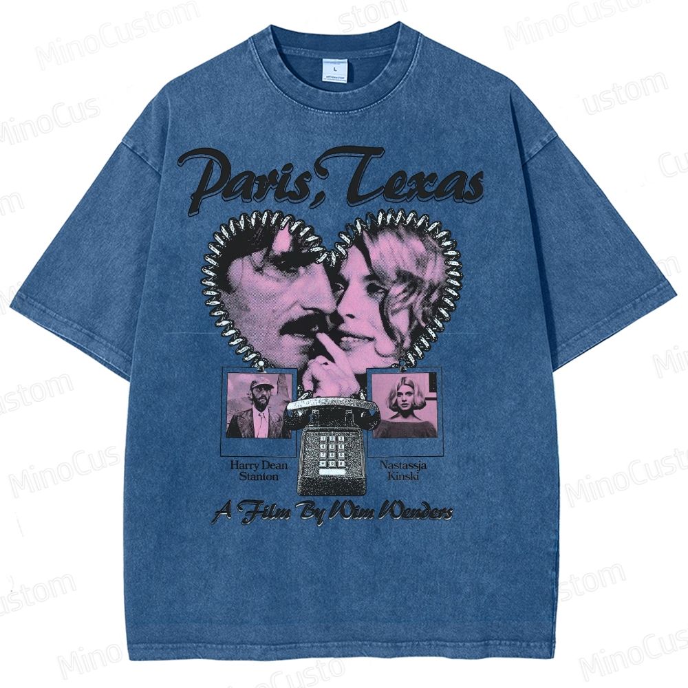 Paris, Texas Movie Graphic  Washed T-Shirt 