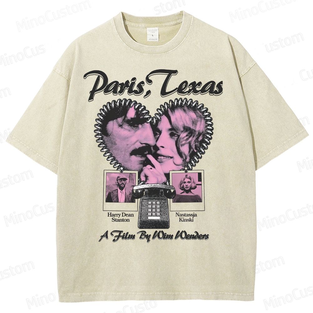 Paris, Texas Movie Graphic  Washed T-Shirt 