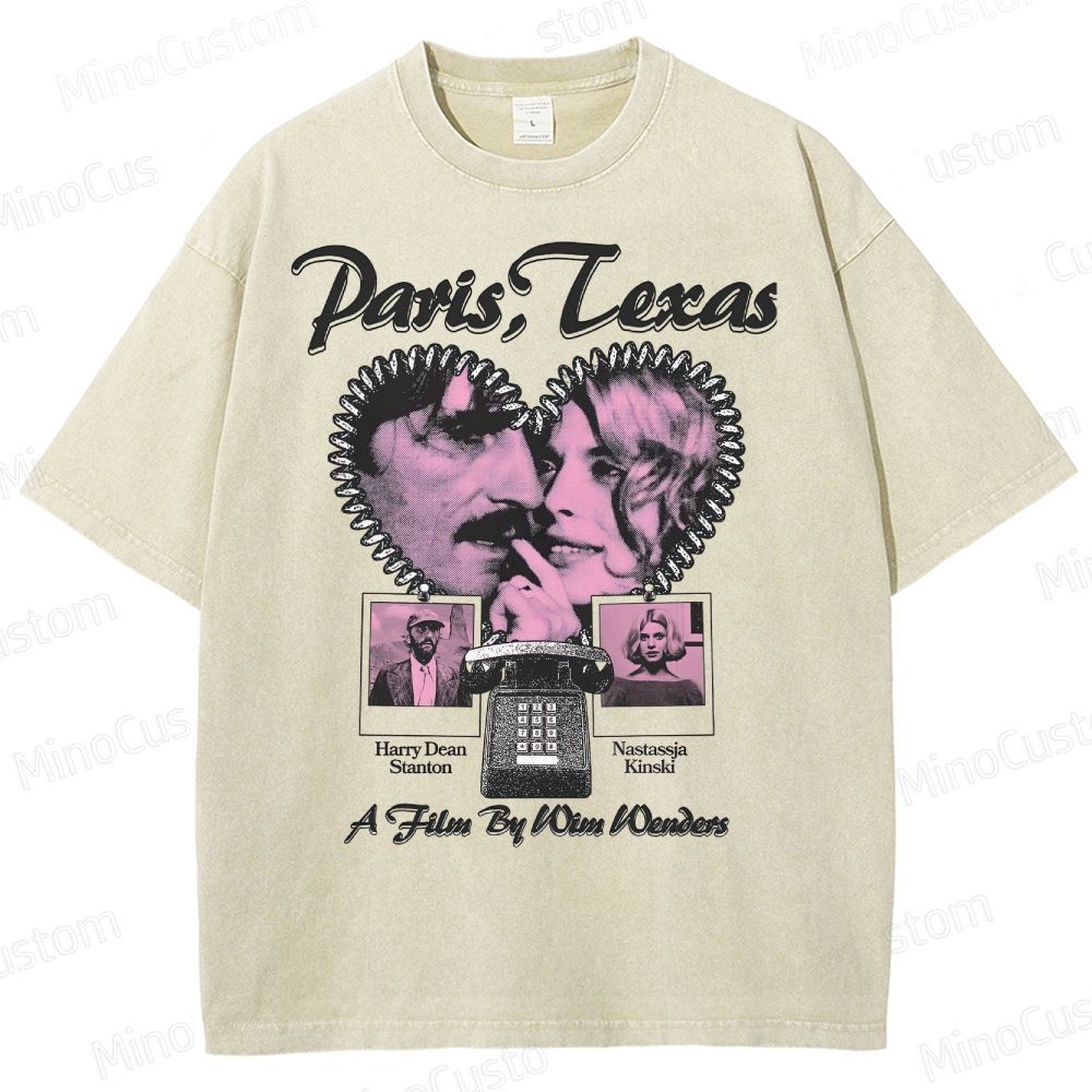 Paris, Texas Movie Graphic Washed T-Shirt
