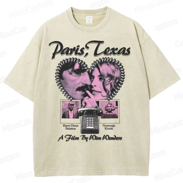 Paris, Texas Movie Graphic  Washed T-Shirt 