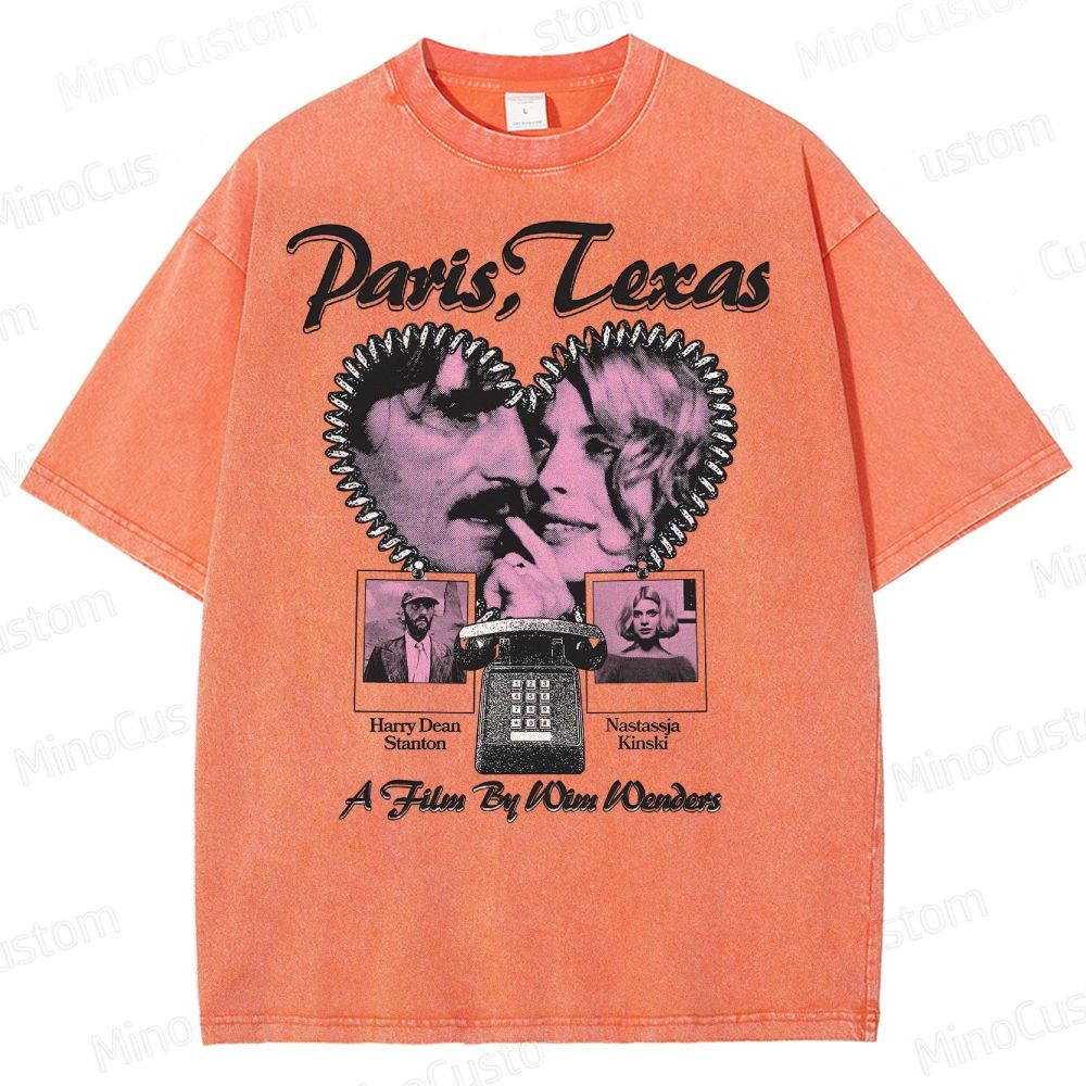 Paris, Texas Movie Graphic  Washed T-Shirt 