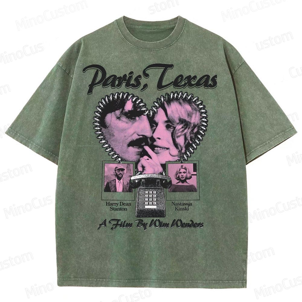 Paris, Texas Movie Graphic  Washed T-Shirt 