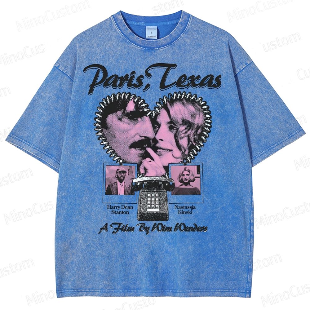Paris, Texas Movie Graphic  Washed T-Shirt 