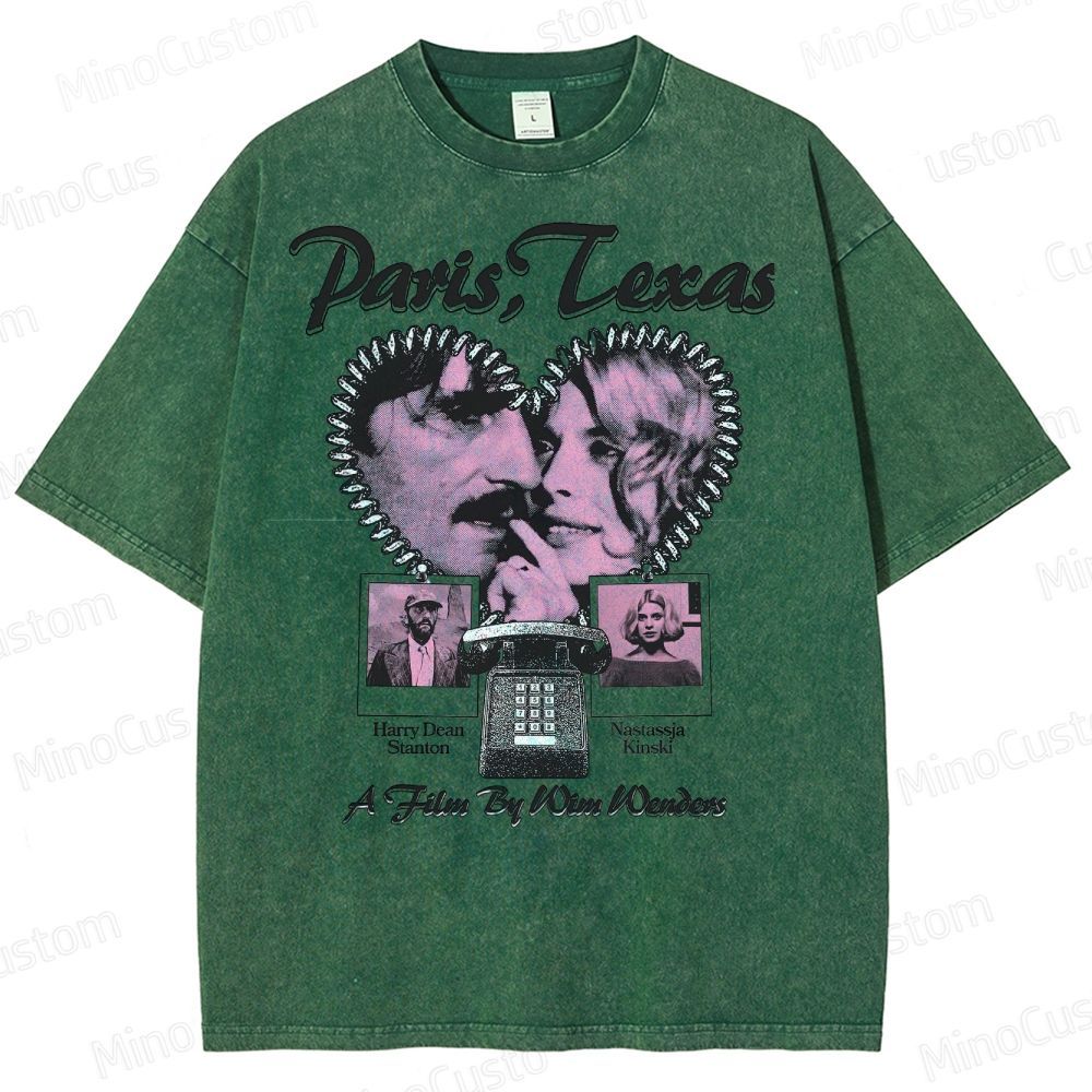 Paris, Texas Movie Graphic  Washed T-Shirt 