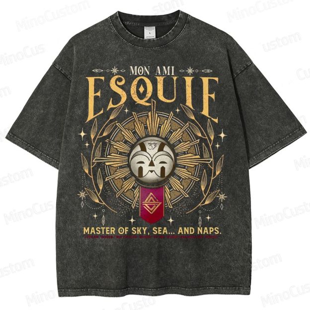 Mon Ami Esquie  Master Of Sky  Expedition 33 Washed T-Shirt 