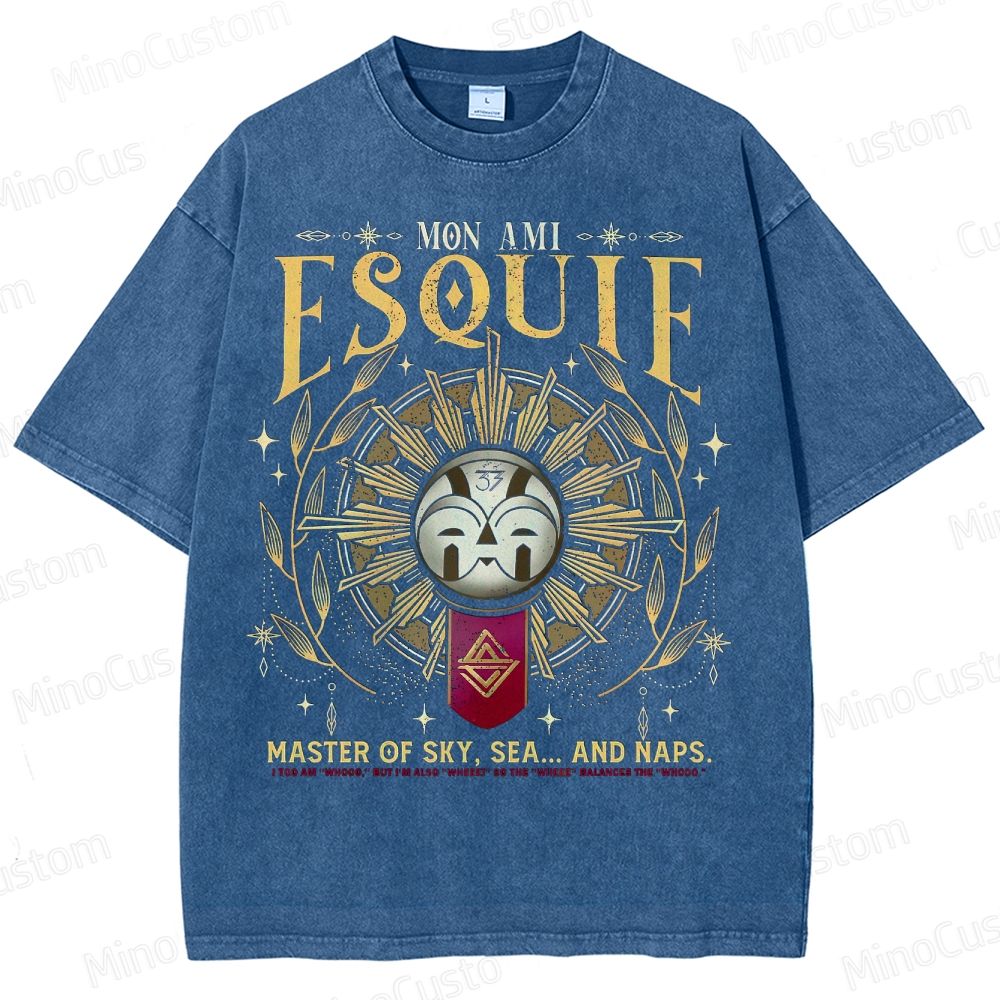 Mon Ami Esquie  Master Of Sky  Expedition 33 Washed T-Shirt 