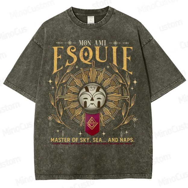 Mon Ami Esquie  Master Of Sky  Expedition 33 Washed T-Shirt 
