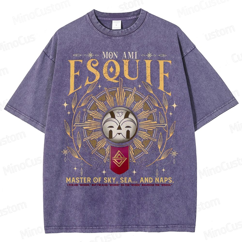 Mon Ami Esquie  Master Of Sky  Expedition 33 Washed T-Shirt 