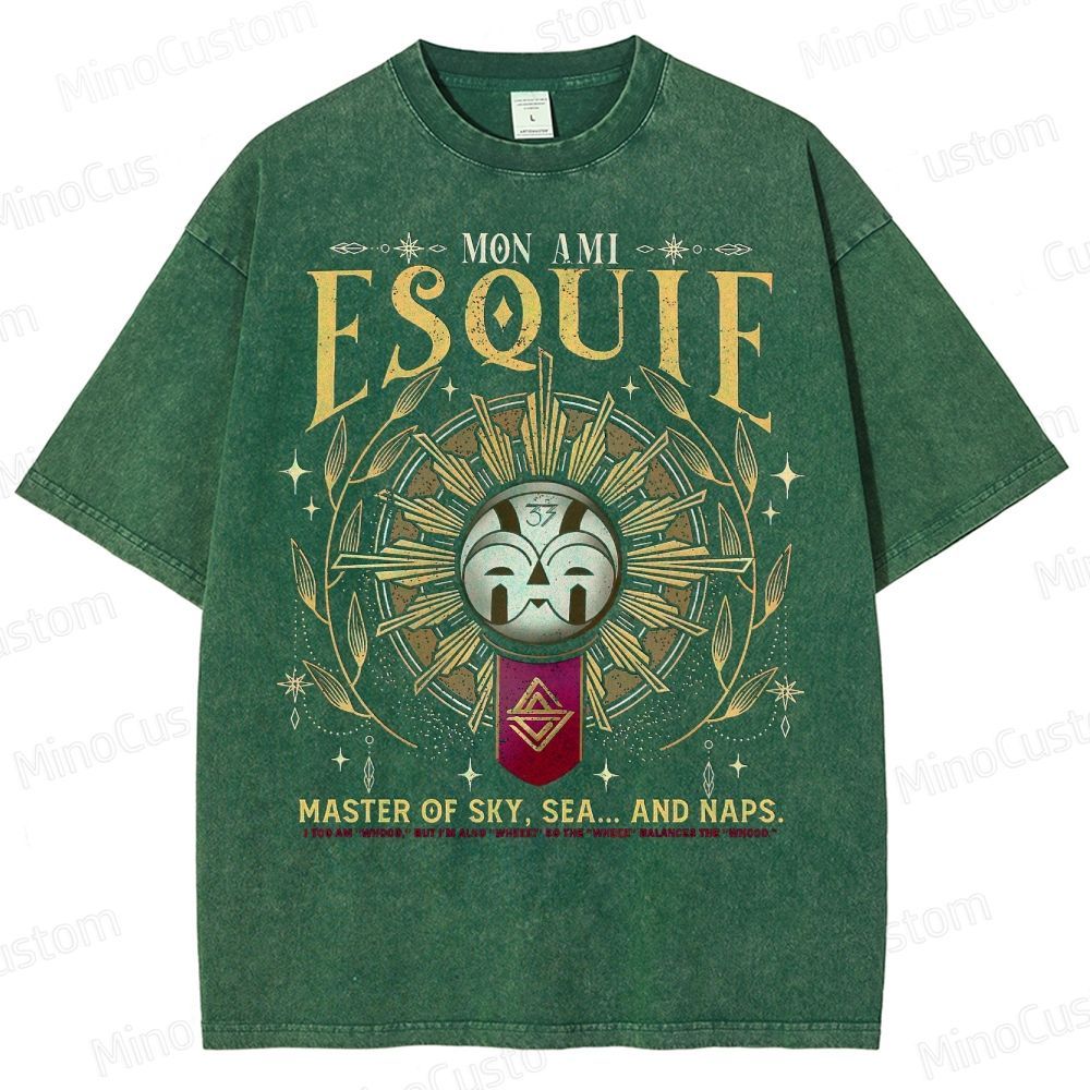 Mon Ami Esquie  Master Of Sky  Expedition 33 Washed T-Shirt 