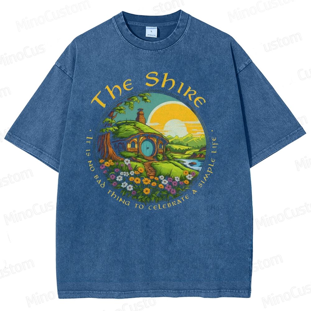 Vintage - Washed The Lord of the Rings The Shire Graphic T - shirt