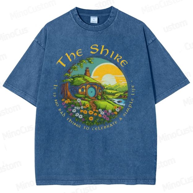 Vintage - Washed The Lord of the Rings The Shire Graphic T - shirt