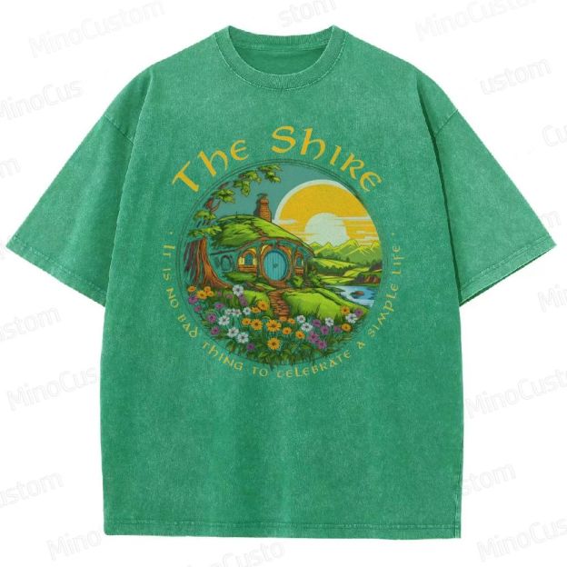 Vintage - Washed The Lord of the Rings The Shire Graphic T - shirt