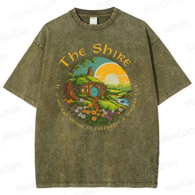 Vintage - Washed The Lord of the Rings The Shire Graphic T - shirt