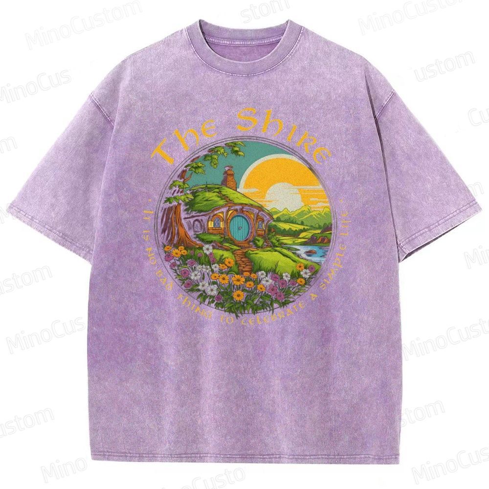 Vintage - Washed The Lord of the Rings The Shire Graphic T - shirt