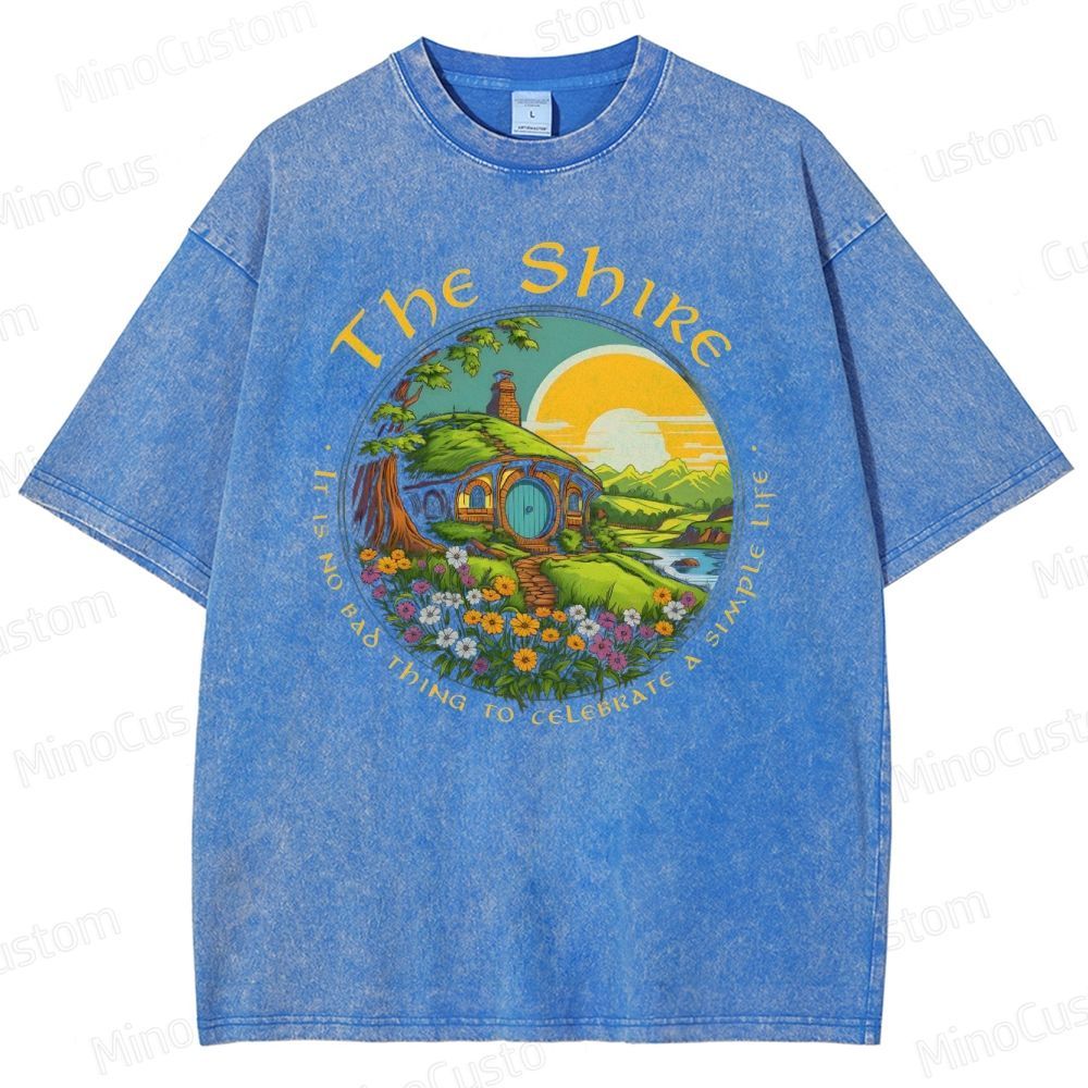 Vintage - Washed The Lord of the Rings The Shire Graphic T - shirt