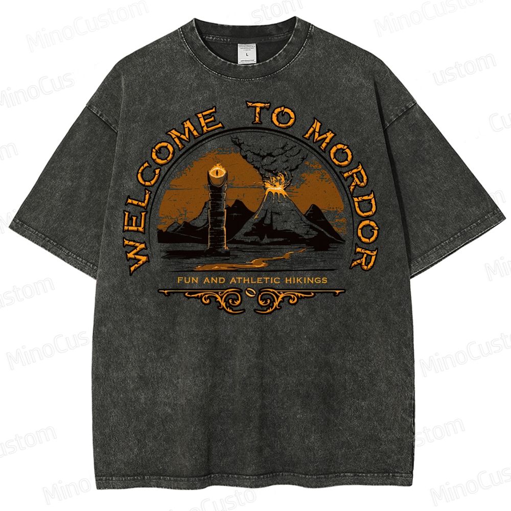 Welcome To Mordor Mounted Washed T-Shirt 