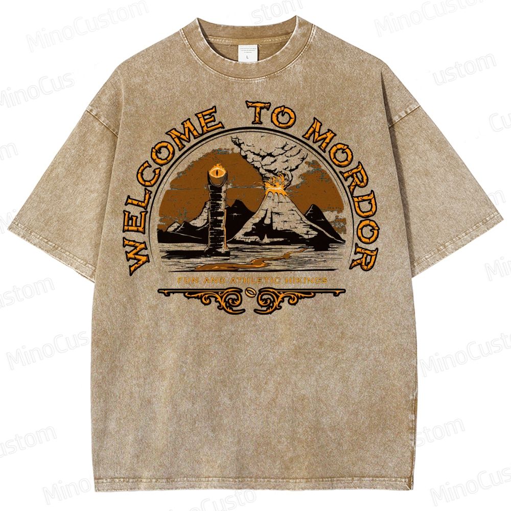 Welcome To Mordor Mounted Washed T-Shirt 