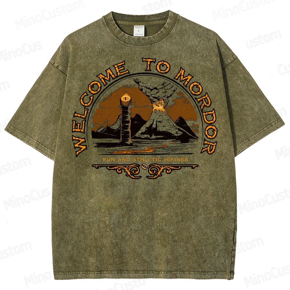 Welcome To Mordor Mounted Washed T-Shirt 